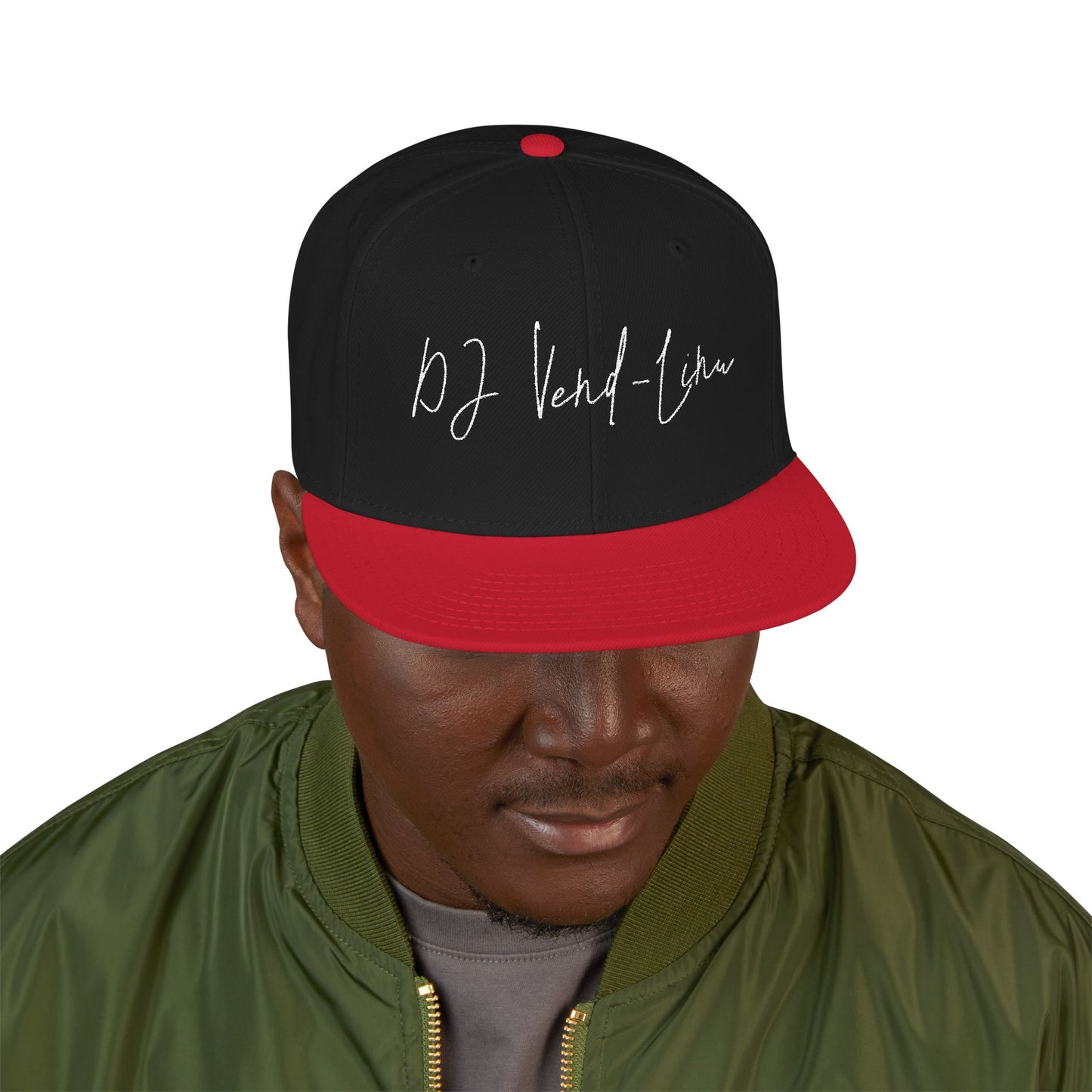 Snapback Cap - DJ Vend-Linu Embroidery Design