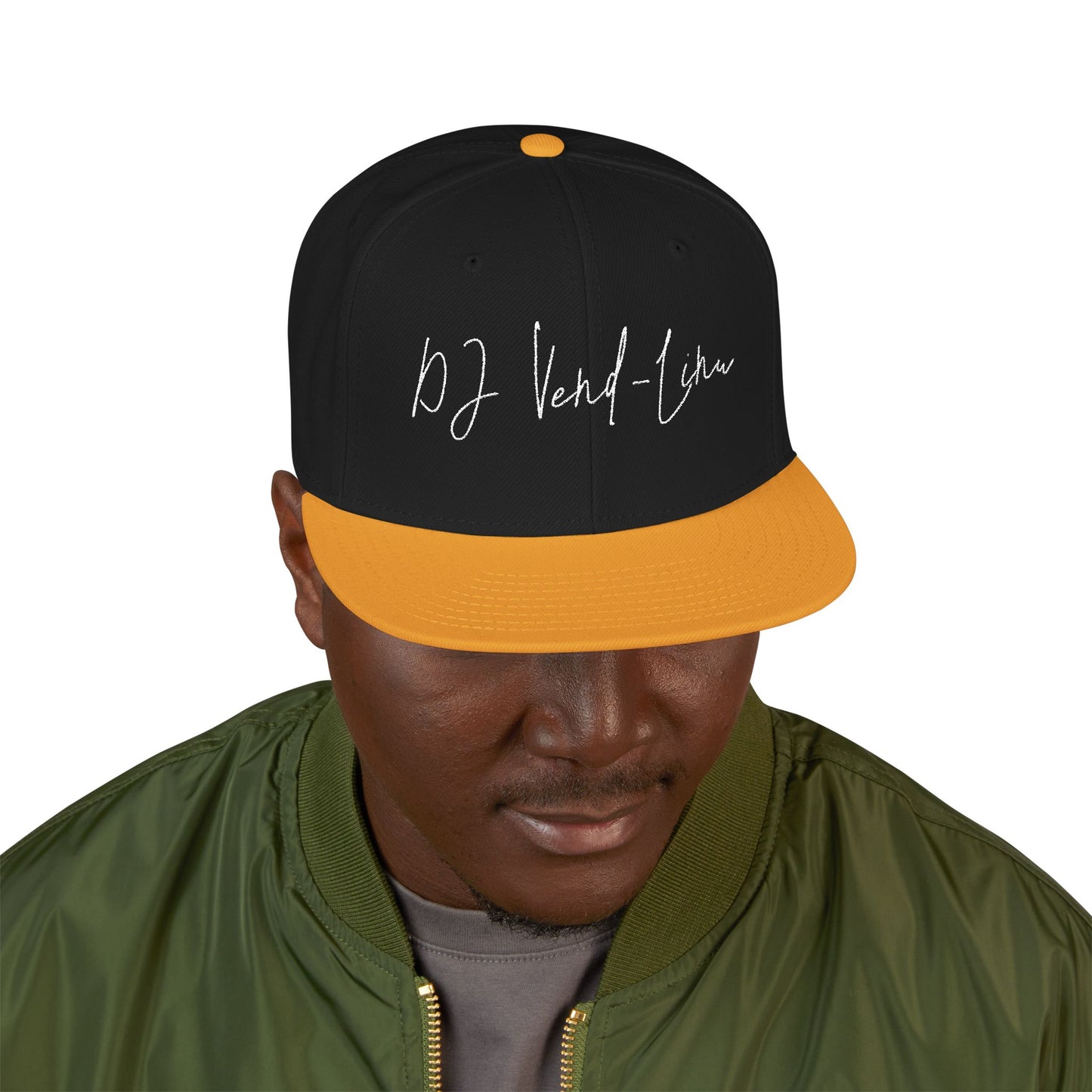 Snapback Cap - DJ Vend-Linu Embroidery Design