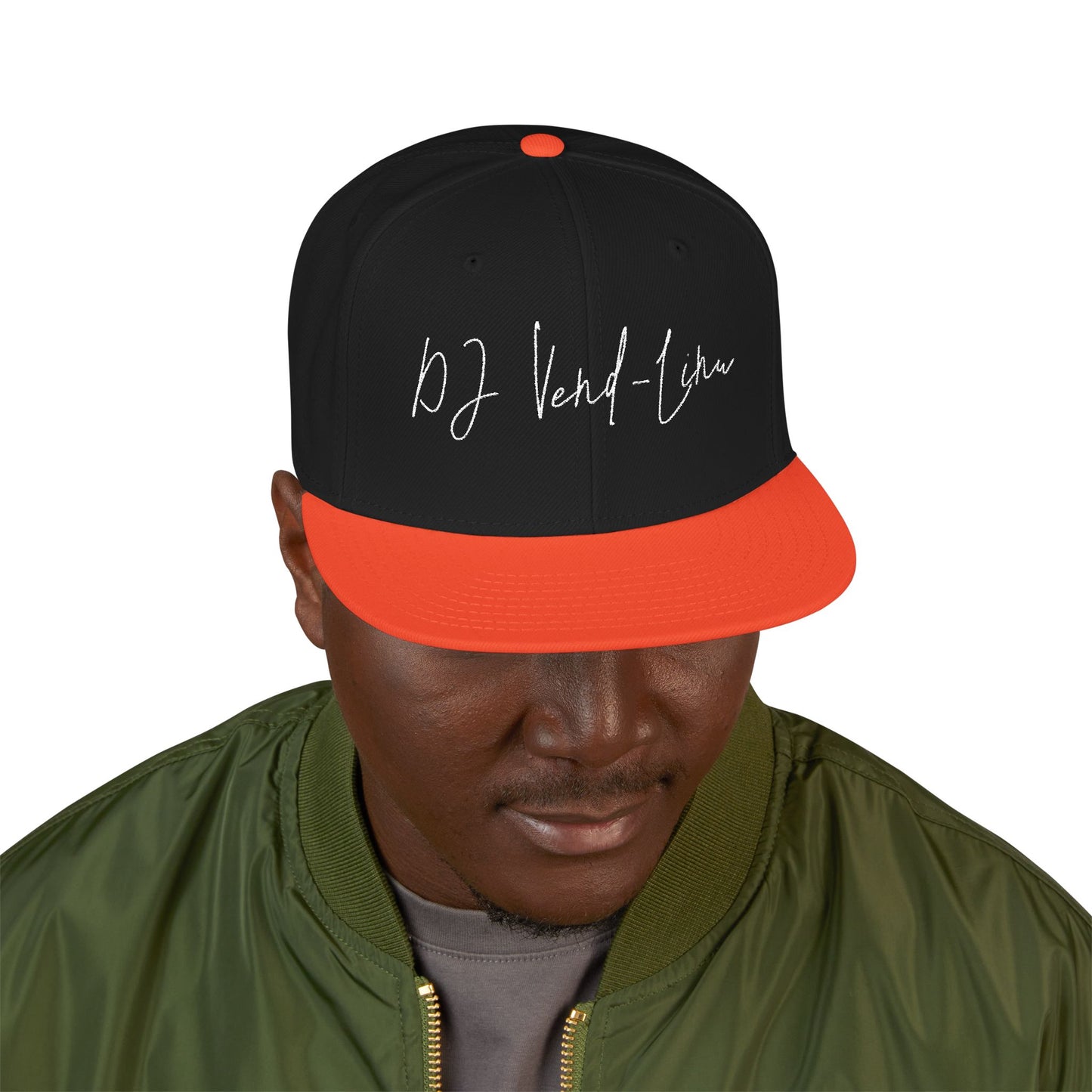 Snapback Cap - DJ Vend-Linu Embroidery Design
