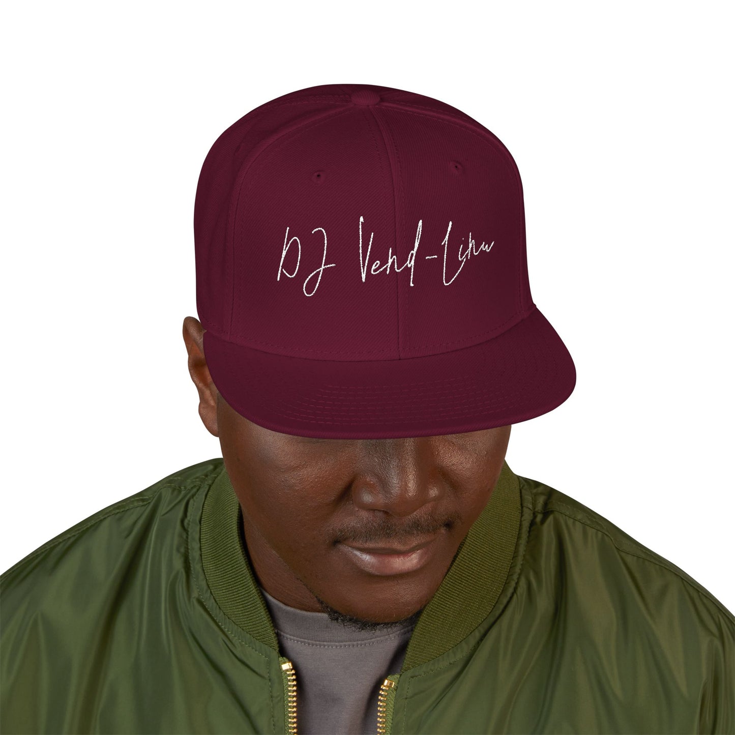 Snapback Cap - DJ Vend-Linu Embroidery Design