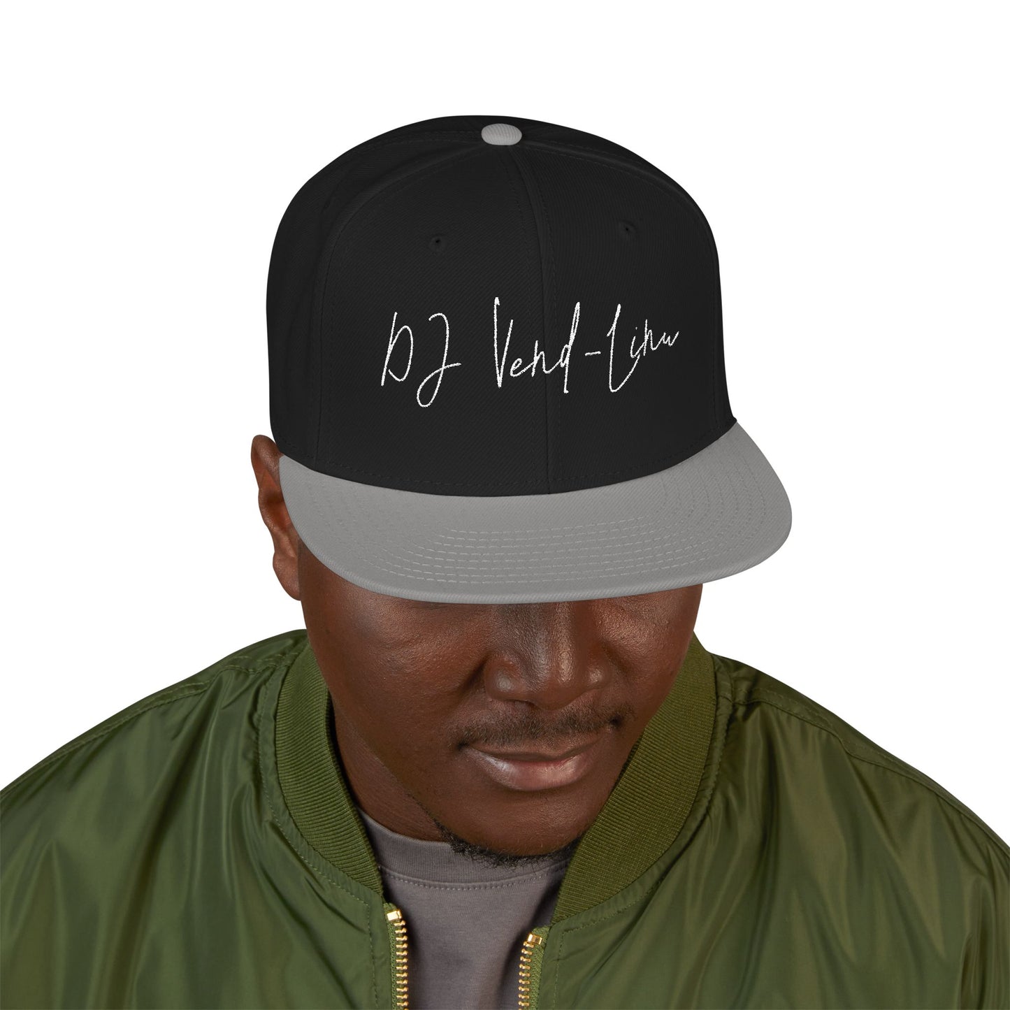 Snapback Cap - DJ Vend-Linu Embroidery Design