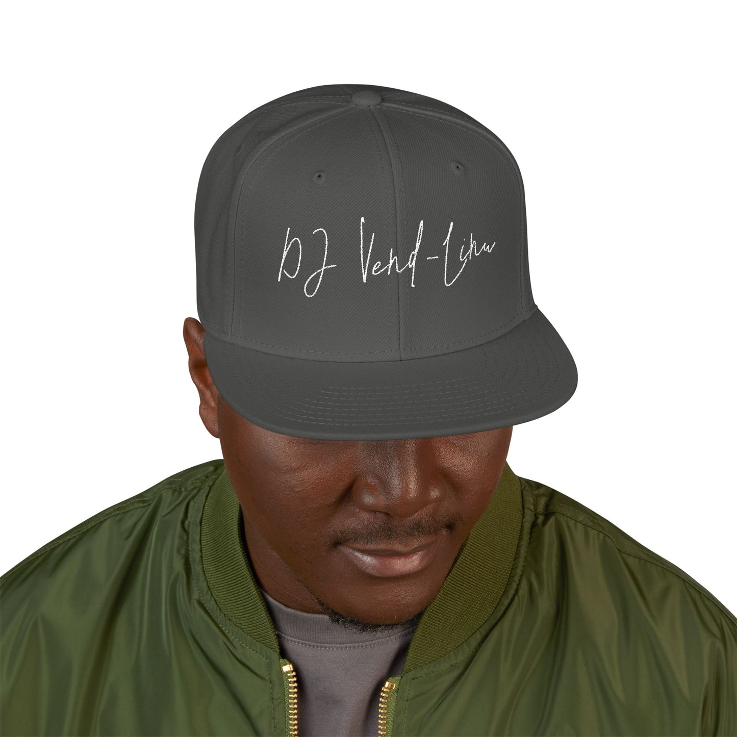 Snapback Cap - DJ Vend-Linu Embroidery Design