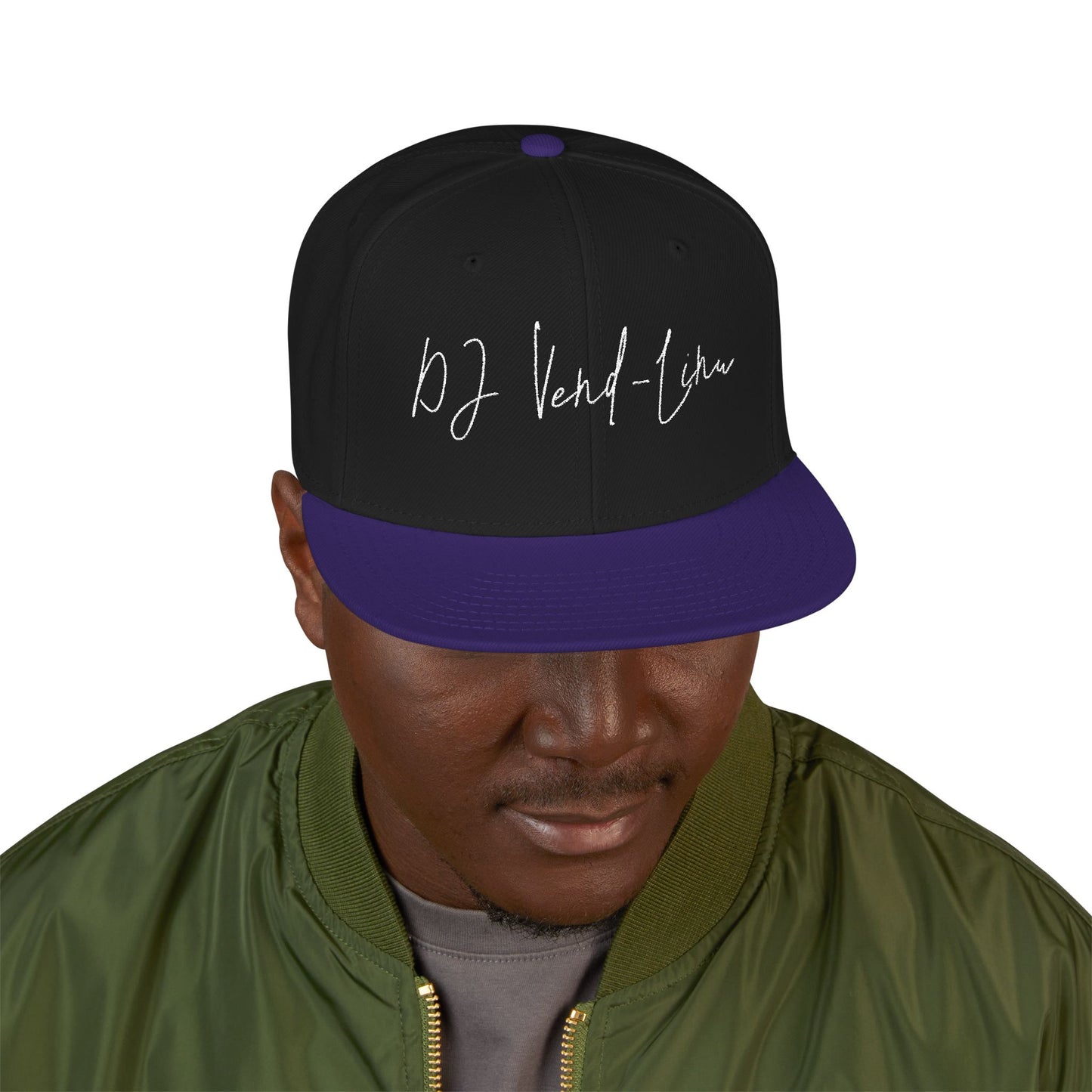 Snapback Cap - DJ Vend-Linu Embroidery Design