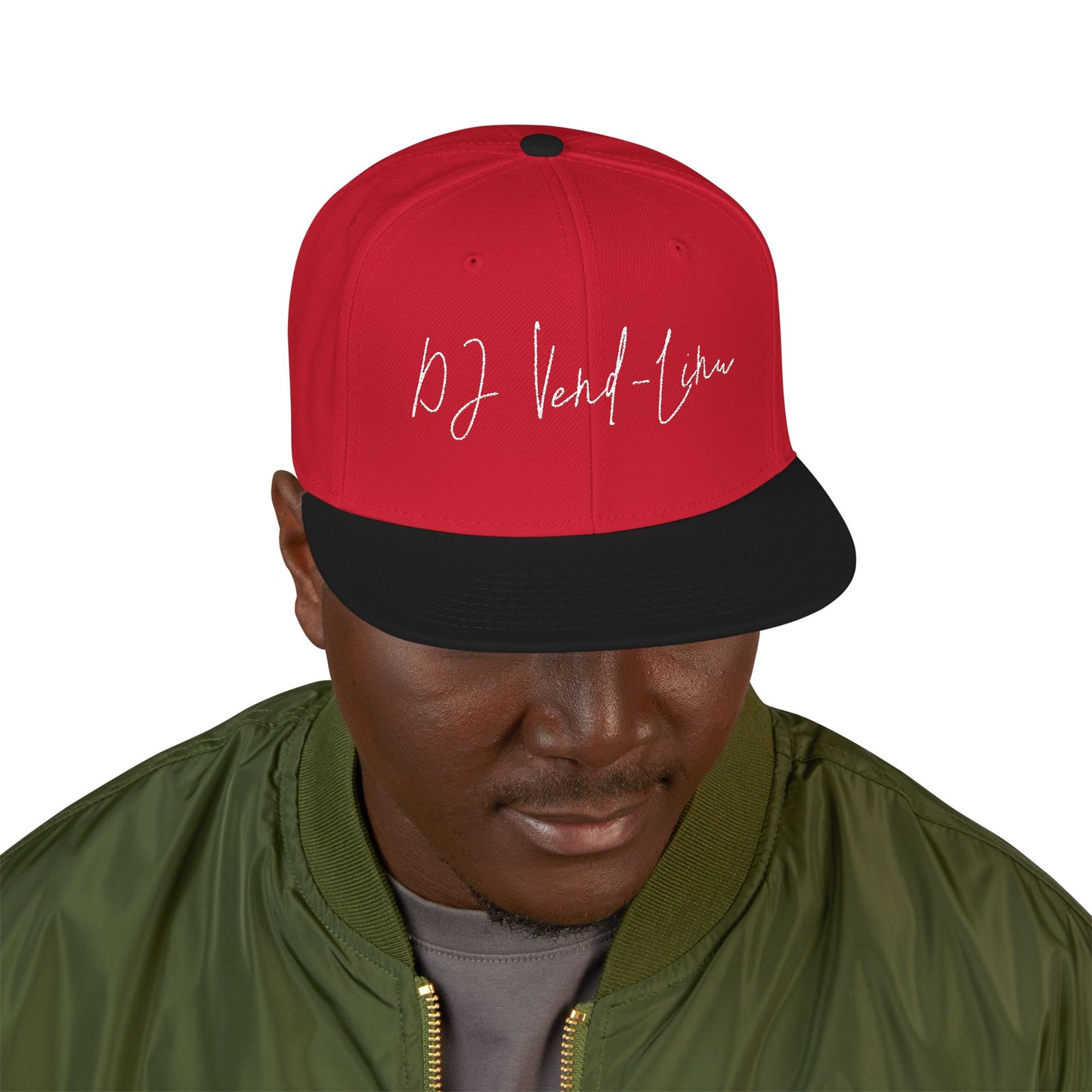 Snapback Cap - DJ Vend-Linu Embroidery Design