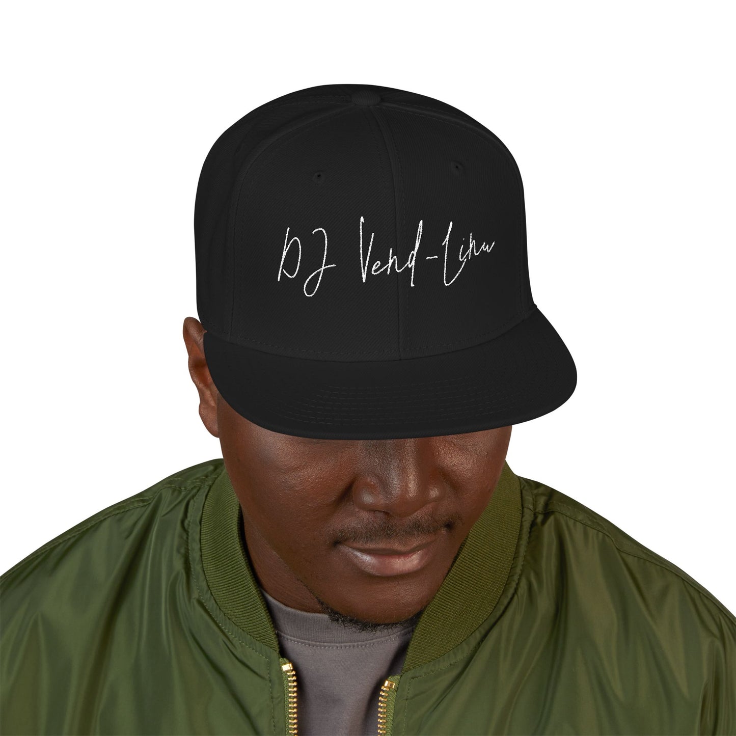 Snapback Cap - DJ Vend-Linu Embroidery Design