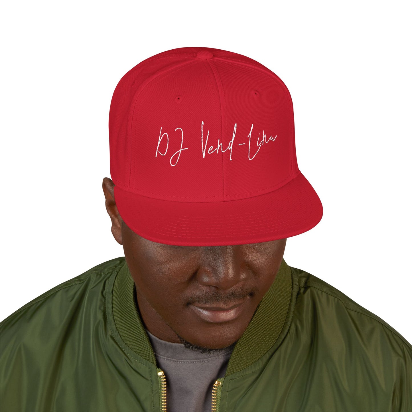 Snapback Cap - DJ Vend-Linu Embroidery Design