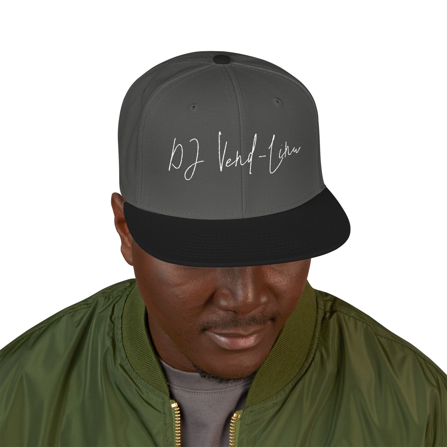 Snapback Cap - DJ Vend-Linu Embroidery Design